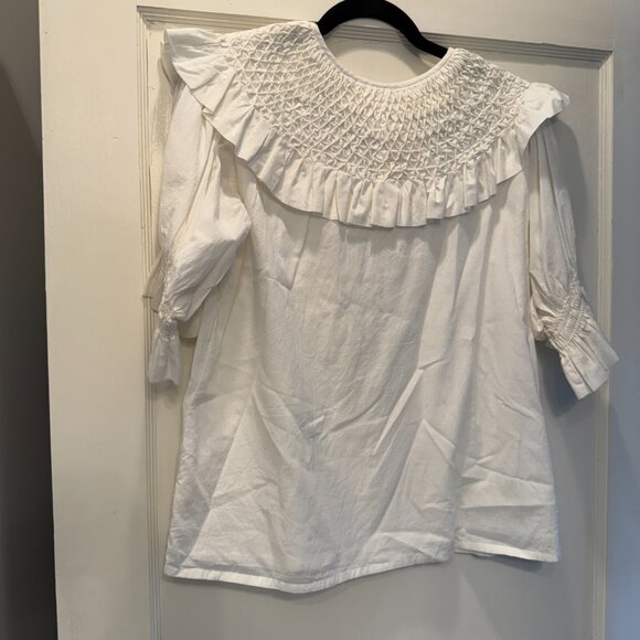 VGUC Daydress Esme Blouse White Size S - Picture 3 of 5